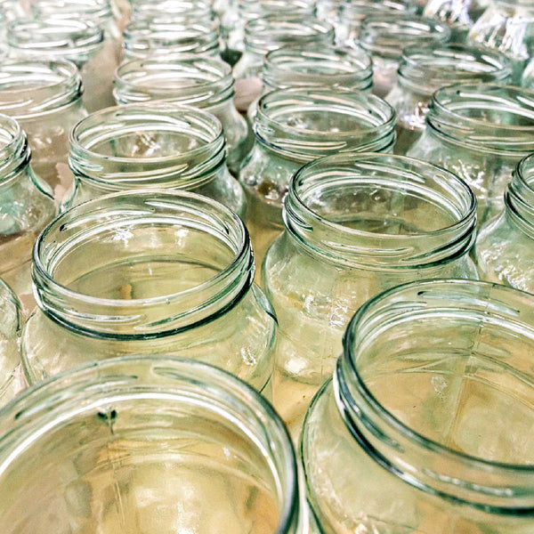 How to re-use empty condiment glass jars