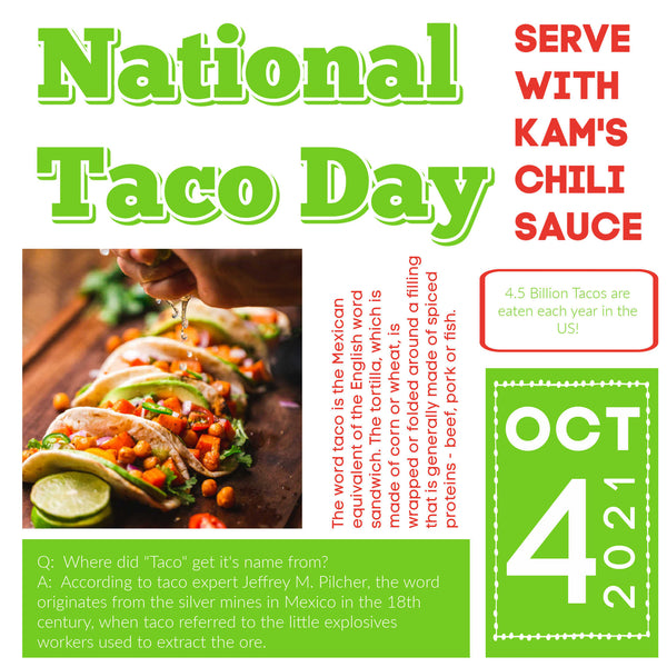 Top 5 Taco Facts for National Taco Day - October 4th